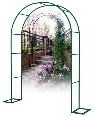 220cm/230cm Hoher Pergola Spalier, Gartenbogen Für Verschiedene Kletterpflanzen Lassen Sie Ihre Gartenrosen Und Gemüse Auf Die Pergola-Laube Klettern Und Zum Mittelpunkt Ihres Gartens Werden(Green,120