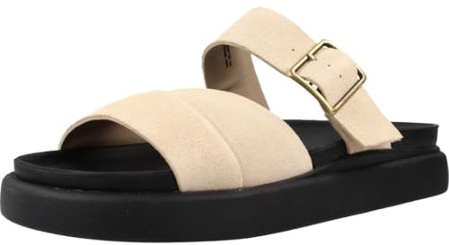 Clarks - Aristella Mule, Sandalia De las mujeres, Ecru Suede,