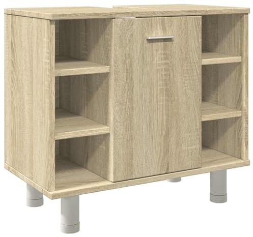 vidaXL Badezimmerschrank Sonoma-Eiche 60x32x53,5 cm Holzwerkstoff
