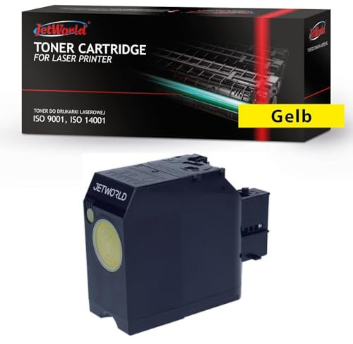 JetWorld Toner Ersatz Lexmark 74C1SY0 74C2SY0 Gelb für CS720, CS725, CX725 7000 Seiten je Tonerkartusche, Hochwertiger Druck