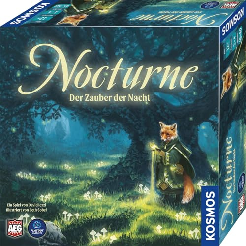 KOSMOS Nocturne Der Zauber der Nacht | Brettspiel mit innovativem Bietmechanismusfür 1-4 Personen