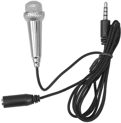 WHAMVOX Kleiner Mikrofon für Handy Tragbares Miniaturmikrofon für Gesang Aluminium Magnesium Legierung Leicht und Langlebig für Karaoke und Aufnahme