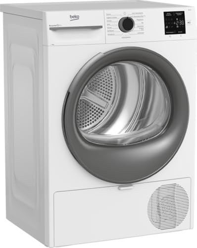 Beko BM3T38210W1 Sèche Linge Pompe à Chaleur 8 kg Hypoallergénique Séchage Hygiène & Rafraîchissement Hygiène 15 Programmes Express Blanc
