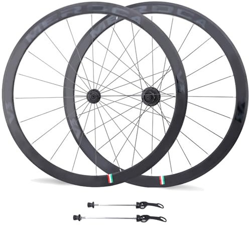 700C Rennrad-Laufradsatz Aluminium-Legierung QR Räder V/C Bremse Doppelwandiger Fahrradlaufradsatz 8-11 Speed Laufradsätze 20H Front/24H Rear Hub Fahrradfelgen