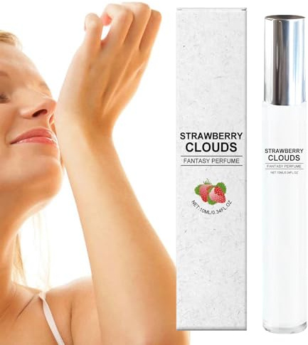 Jordgubbs Parfym - 10ml Långvarig Resparfym - Söt Elegant Fruktig Doft till Roller för Födelsedag Valentin Dag Dejter