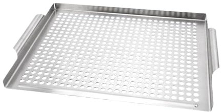 Griglia Topper per Barbecue | Griglia da Campeggio in Acciaio Inossidabile Sostitutiva | Accessorio Cucina con Drenaggio per Campeggio Giardino Spiaggia Picnic