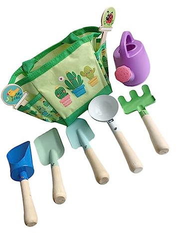 OFFIGAM 1 Satz Gartenspielzeug für Teiliges mit Praktischen Gartenwerkzeugen für Kleinkinder Outdoor Aktivitäten Kreativität und Praktischen Fähigkeiten