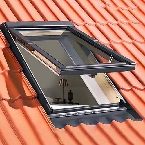 Transparentes Dachfenster – Entlüftungs-Lichtschacht für Schuppen, Keller, Garage, Winterraum und Dachboden – individuelle Größe 80 x 70 cm – verbessert natürliches Licht und Belüftung
