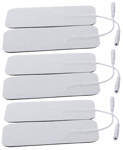 ROMISBABA 6 piezas Parches de Autoadhesivos de Tela No Tejida Transpirable para Electrodo de Física Reemplazables Compatibles con Electrodos de Gel