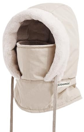 Vossmi Sturmhaube Winter Mütze Herren Damen Plüsch Balaclava Thermo Skimask Mützenschal Schalmütze Kapuzenschal Schal Mit Kapuze Warme Balaclava Gesichtsmaske Winddichte Strickmützen Helm