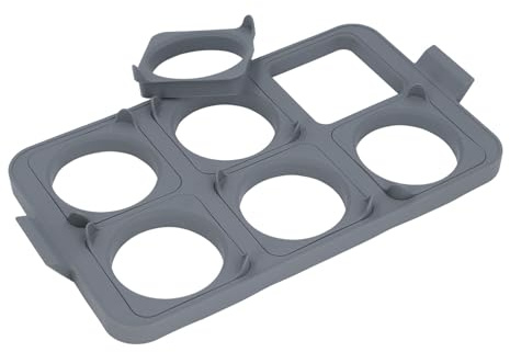 Bnineteenteam Bandeja de Huevo Anillo de Huevo de Silicona, Anillo de Redondo, Juego de 6 de Tortilla Desmontables para Sándwiches de panqueques. Fácil de Limpiar, Resistente a la Temperatura Alta