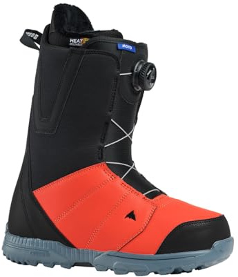 Burton Boa Boa - Botas de snowboard para moto, color negro y rojo para hombre, talla 44,5, color negro
