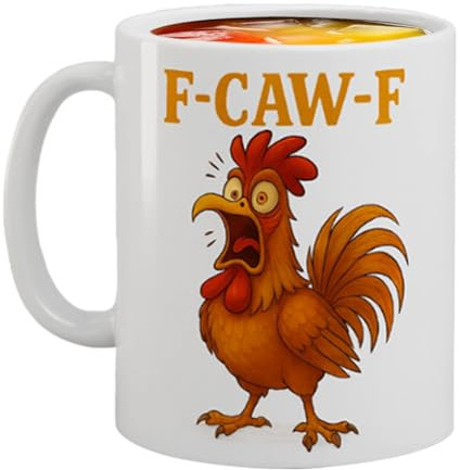 Kaffekoppar, keramik F-CAW-F dryckesartiklar - 325 ml kaffemugg med humoristisk design | för mjölk juice läsk öl vin kontor resor picknick semester födelsedagsfest dam