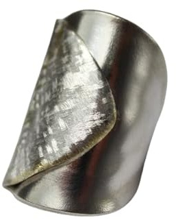 Besteckschmuck-Ring, Größe ca. 53 (17,1 mm), gefertigt aus Besteck.