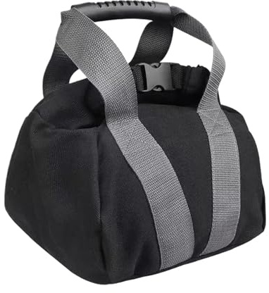 Sandsack Kugelhantel | 0-15,9 kg Übung, Kugelhantel | Verstellbares Gewicht Übungs-Sandsack mit Griff, für Damen und Herren, Fitness, Krafttraining, Gewichtheben, Fitnessstudio