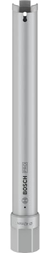 Bosch 1x PRO Trockenbohrkrone, 42 x 330 mm, 1 1/4-Zoll UNC | für Kalk- und Sandsteine, Ziegelstein, Ø 42 mm, Professional Zubehör Diamantbohrer