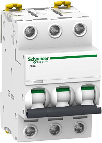 Schneider A9F92363 Disjoncteur iC60L 3P 63A Z 15kA