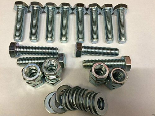 Grade 8.8 M12 x 50 Ensembles Setscrews Entièrement filetée Boulons Plaqué zinc Lot de 12