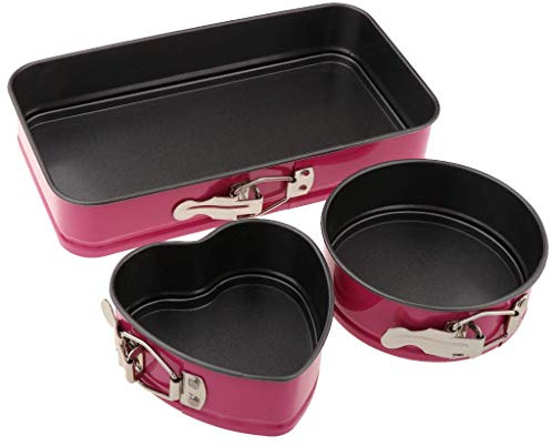 Backbayia Moule à Patisserie en INOX Moule à Gâteau Rond Cake Pan Ustensiles de Cuisine Charnière Démontable