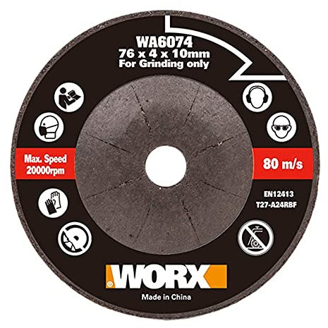 WORX WA6074 76mm Grinding Disc for WX801 Chopper
