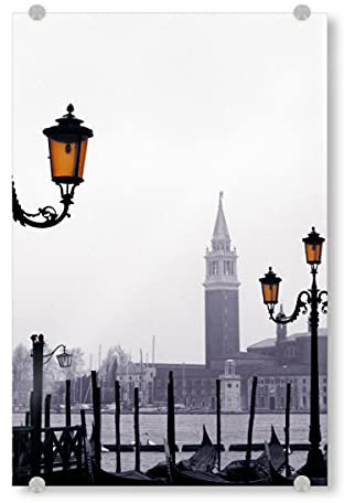artboxONE Acrylglasbild 45x30 cm Reise Venezia City, San Giorgio Maggiore - Bild venedig Architektur Canale Grande