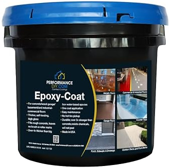 PerformanceDIY Good Half Kit Epoxy Floor Coating- Tan Base with Canyon Brown 1/4 Flakes-Light Flake Coverage,Covers 250 sq. ft.-for Garage,Basement, Patio,Commercial Floors,Concrete-Non-Toxic