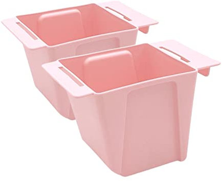 ARTECSIS Set Blumenkästen Pflanzkasten Balkonkasten Kunststoff Einsatz für Europaletten (2, Rosa)
