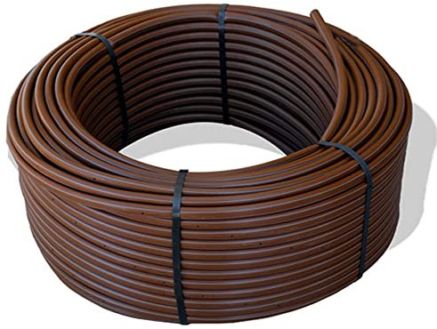 Tuyau RBird XFD pour irrigation 16 mm avec compte-gouttes, 100m. Tuyau d'égouttement avec empattement tous les 50 cm. Débit 2,3 L/h
