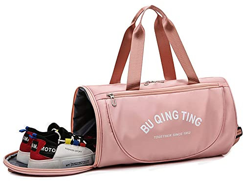 Kaxich Sporttasche Trocken Nass Trennung Schwimmtasche mit Schuhfach Trocken Wasserdicht Reisetasche Badetasche Waschtasche für Fitnessstudio, Pool, Strand, Urlaub, Reise, Outdoor Sport