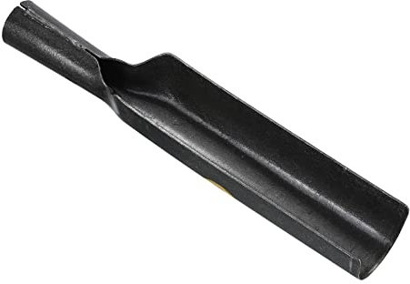 PATIKIL 14 Trasplante Pala, Larga Estrecha Hoja Drenaje Pala Suelo Excavación Pala Espátula Jardín Herramienta para Raíces Plantar, Negro