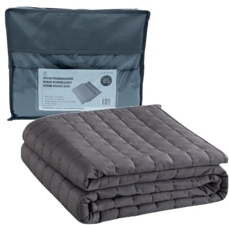 Recalma Coperta pesante, 150 x 200 cm, 9,1 kg, antistress, per la distribuzione della pressione in vetro, per un sonno profondo e un migliore riposo, per adulti