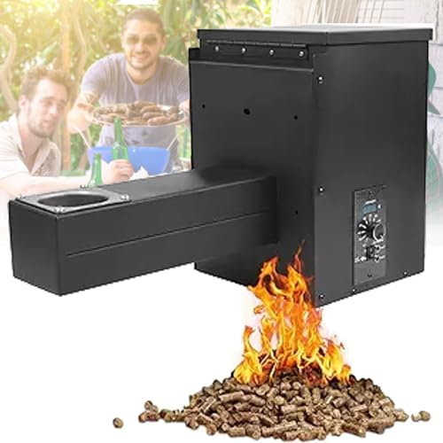 BBQ Raucher, elektrischer Holz Pellet Raucher Grill PartPellet BBQ Raucher Trichter Montage Kit, für Grill, Rauch, Backen, Braten, Braten
