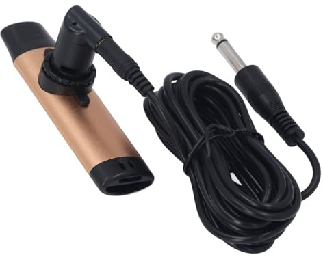 Elektrische Kazoos für Erwachsene, elektrisches Kazoo aus Metall mit Tonabnehmer, 9,8 Fuß langes Tonkabel, professionelles elektrisches Kazoo-Set für Erwachsene, Musikinstrument