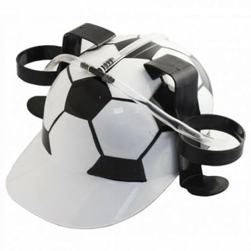 Football Beer Helmet,Drinking Beer Helmet,Safer Beer Helmet,Plastic Beer Hat with Can and Tube Holder,Drinking Beer Hat for Soda Beer,Football Party
