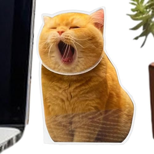 Armaturenbrett Wackelkopf Katze - Niedliches Schüttelkopf-Ornament für Auto-Armaturenbrett, Acryl-Armaturenbrett-Dekorationen für Zuhause und Desktop-, niedliche Armaturenbrett-Wackelkopf-Katze