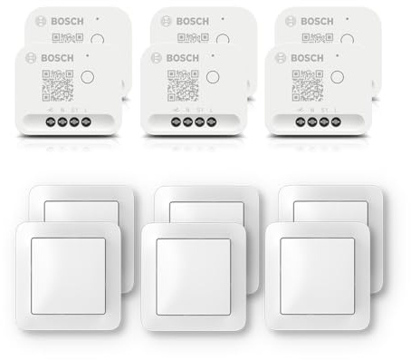 Bosch Smart Home dimmbare Beleuchtung-Set inklusive Wandschalter, 6x Dimmer, 6x Wandschalter