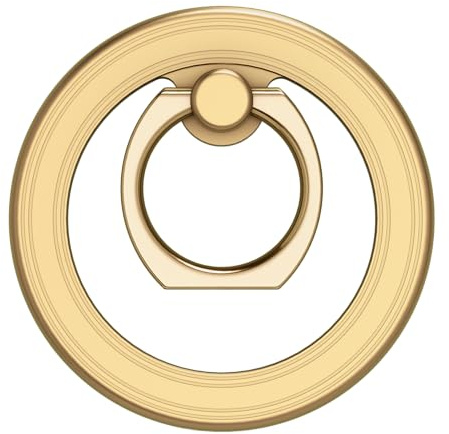 IDEAL OF SWEDEN MagSafe Ringhalterung Gold - Schlankes Design Für Sicheren Halt, 100 % Zinklegierung, Tierfreie Materialien, Kompatibel Mit MagSafe iPhones Und Hüllen - Einfache Befestigung