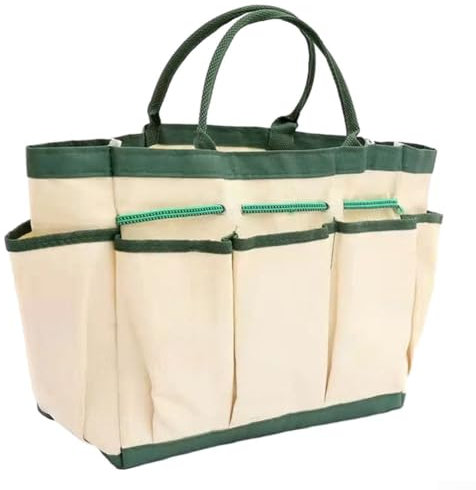 Borsa da giardino portatile per inginocchiarsi con tasche multiple per una facile organizzazione e conservazione degli attrezzi