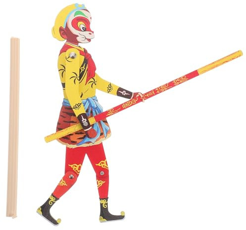 IMIKEYA Chinesische Kulturelle Schattenpuppe Aus Holz, Affenkönig-Marionette, Traditionelle Chinesische Schattenpuppe, Spielzeug, Party-Requisiten