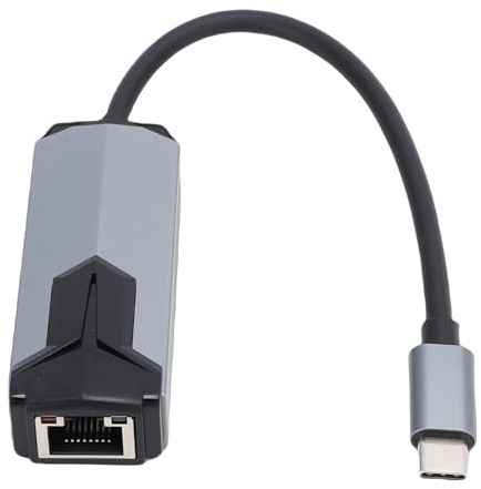 Generic 5 Gbps USB C Till Ethernet Adapter Stöd för 5000 Mbps Typ C 3.0 Till RJ45 Converter Bärbar Stationär PC Trådbundet Nätverkskort med Aluminiumhölje