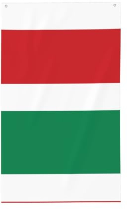 Bandiera dell'Ungheria Bandiera Nazionale 150x90cm - Bandiere Personalizzate con Bandiera Nazionale Immagine per Esterni