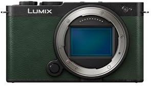 Panasonic Lumix S9, Full Frame Mirrorless Open Gate Vlogging Camera, Olive Green, Body only, 24.2MP, 6K /4K Video, 779 Point PDAF, Image Stabilisation, Free-Angle Screen, 5Ghz WiFi (Renewed)