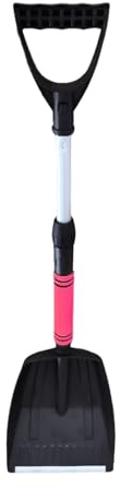 Pala Quitanieves para Coche - Raspador Telescópico 71-86 Cm | Pala Compacta con Mango En D | Herramienta Portátil De Limpieza De Invierno: para Camiones, Motos De Nieve, Calzadas Y Acampadas