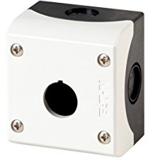 Eaton M22 Steuerstation-Gehäuse, 1 x Ø 22 mm, Grau, Kunststoff, IP67, IP66, IP69