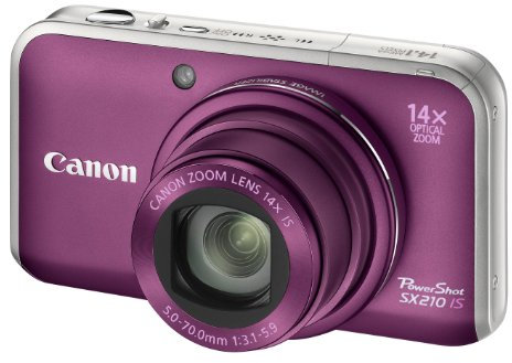 Canon SX210 IS - Cámara Digital Compacta, 14.1 MP (14x Zoom óptico) - Morado