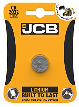 JCB, CR2032 3V Lithium Coin Cell Battery (Pack of 1)