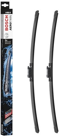 Bosch Aerotwin A821S Front-Scheibenwischer - Set mit 2 Ersatz-Scheibenwischern und vormontiertem Adapter - 2 Wischblätter, 600 mm und 600 mm