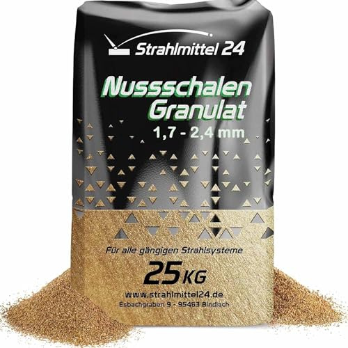 25 KG Nussschalen Granulat 1,7-2,4 mm
