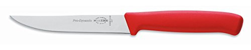 F. DICK Steakmesser ProDynamic 12 cm - rostfrei, Klinge extra scharf, 56 HRC, Pizzamesser ergonomischer Griff leicht - Spezialstahl Küchenmesser - Profi Messer - 85002120-03 - rot