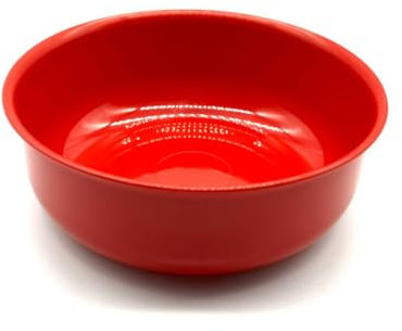 Kimmel Cuenco de 200 ml para cereales, postres, helados o sopa, plástico reutilizable, vajilla infantil, color rojo